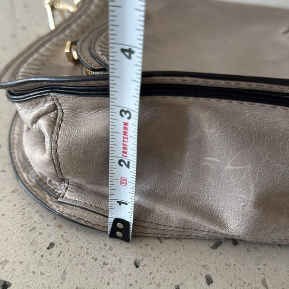 Rebecca Minkoff Vanity Saddle Genuine Leather Crossbody Bag Handbag Whip-Stitch - Picture 8 of 16